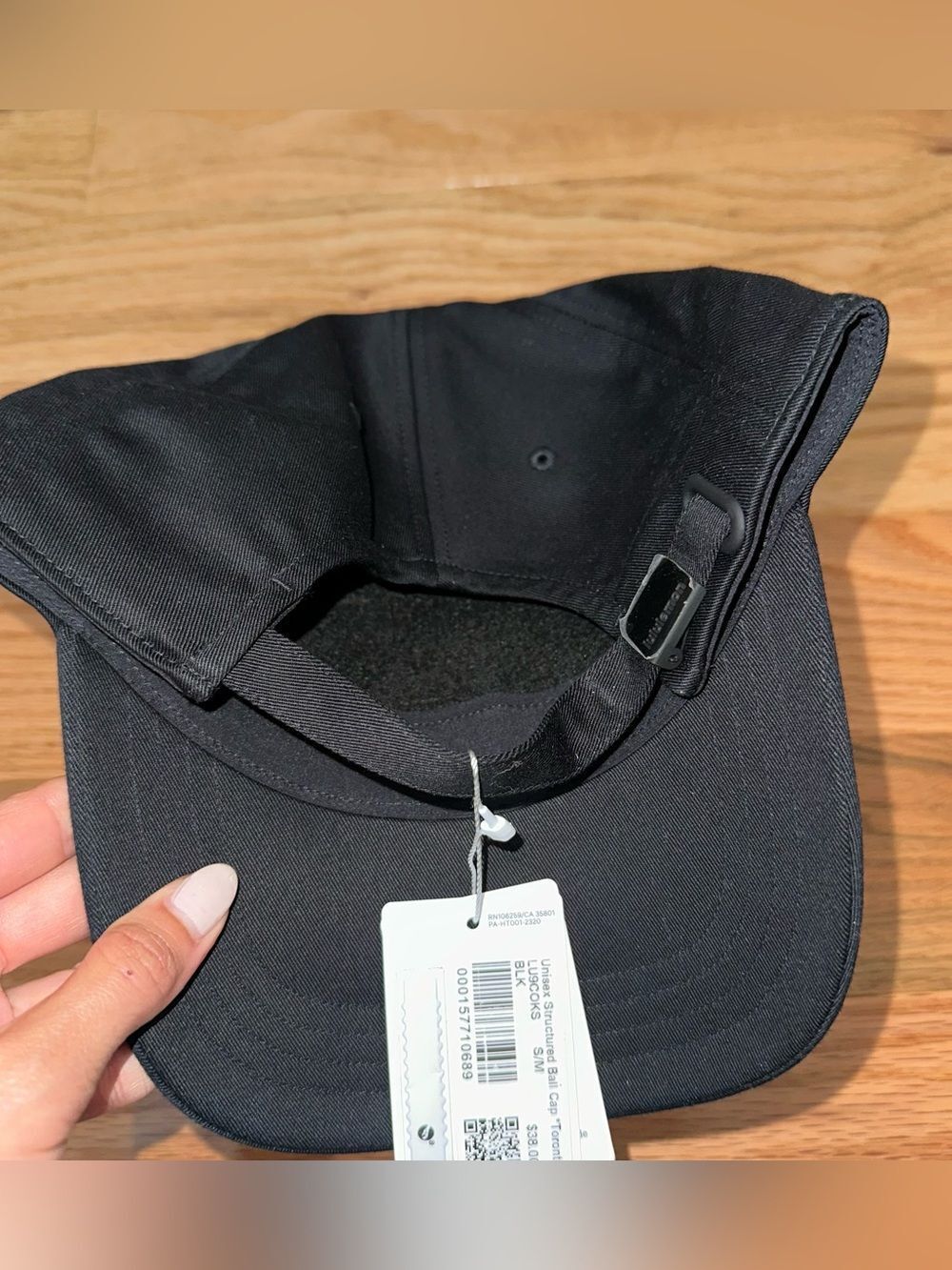 NWT Toronto S/M lululemon athletica black baseball cap - Picture 3 of 7